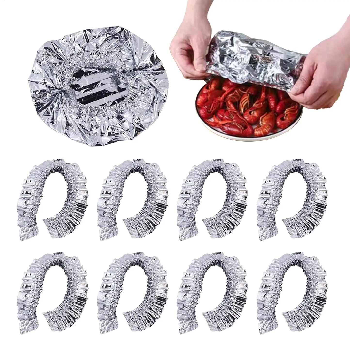 10pcs Aluminum Foil Insulation Covers Keep Food Warm